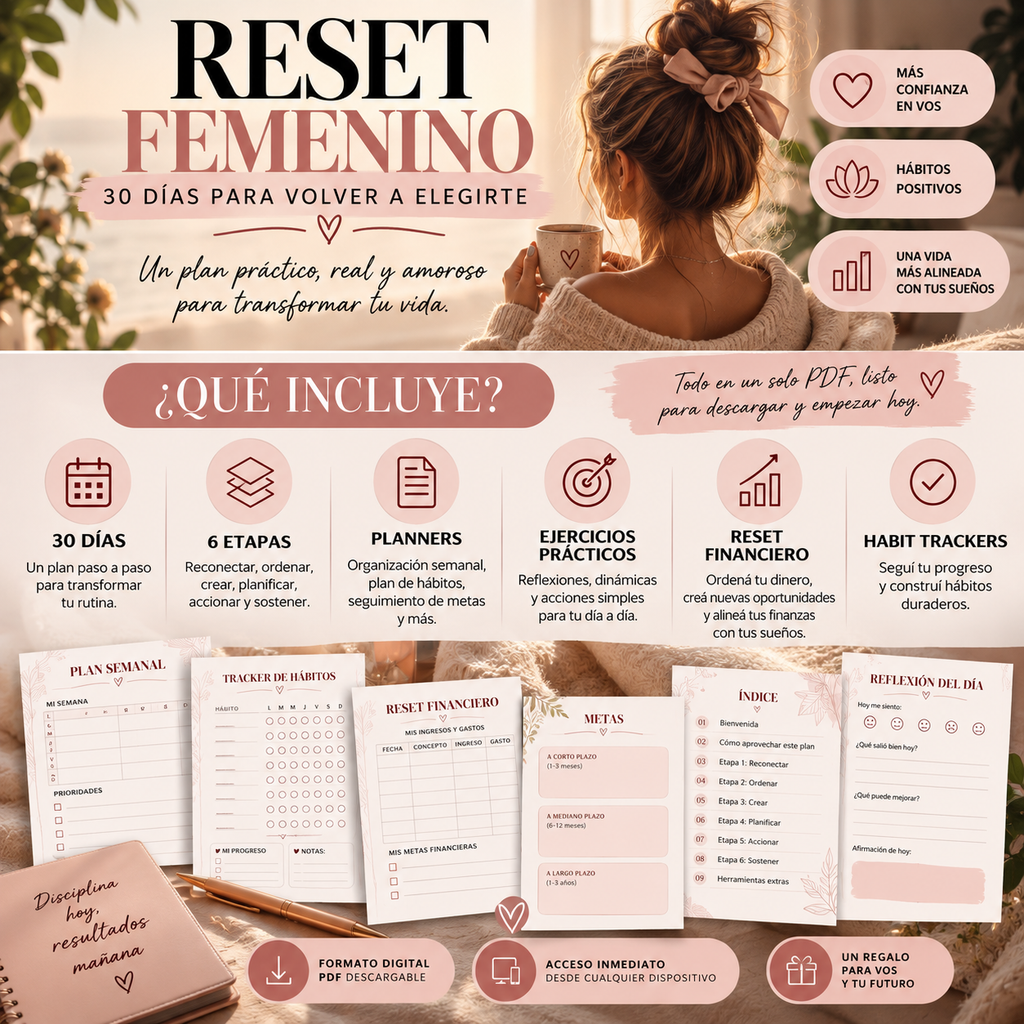 RESET FEMENINO — 30 DÍAS PARA VOLVER A ELEGIRTE